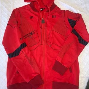 Mens Star Wars sith trooper zip up hooded jacket